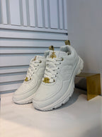 Virion Chunky Sneakers met Bee Details – Wit/Goud