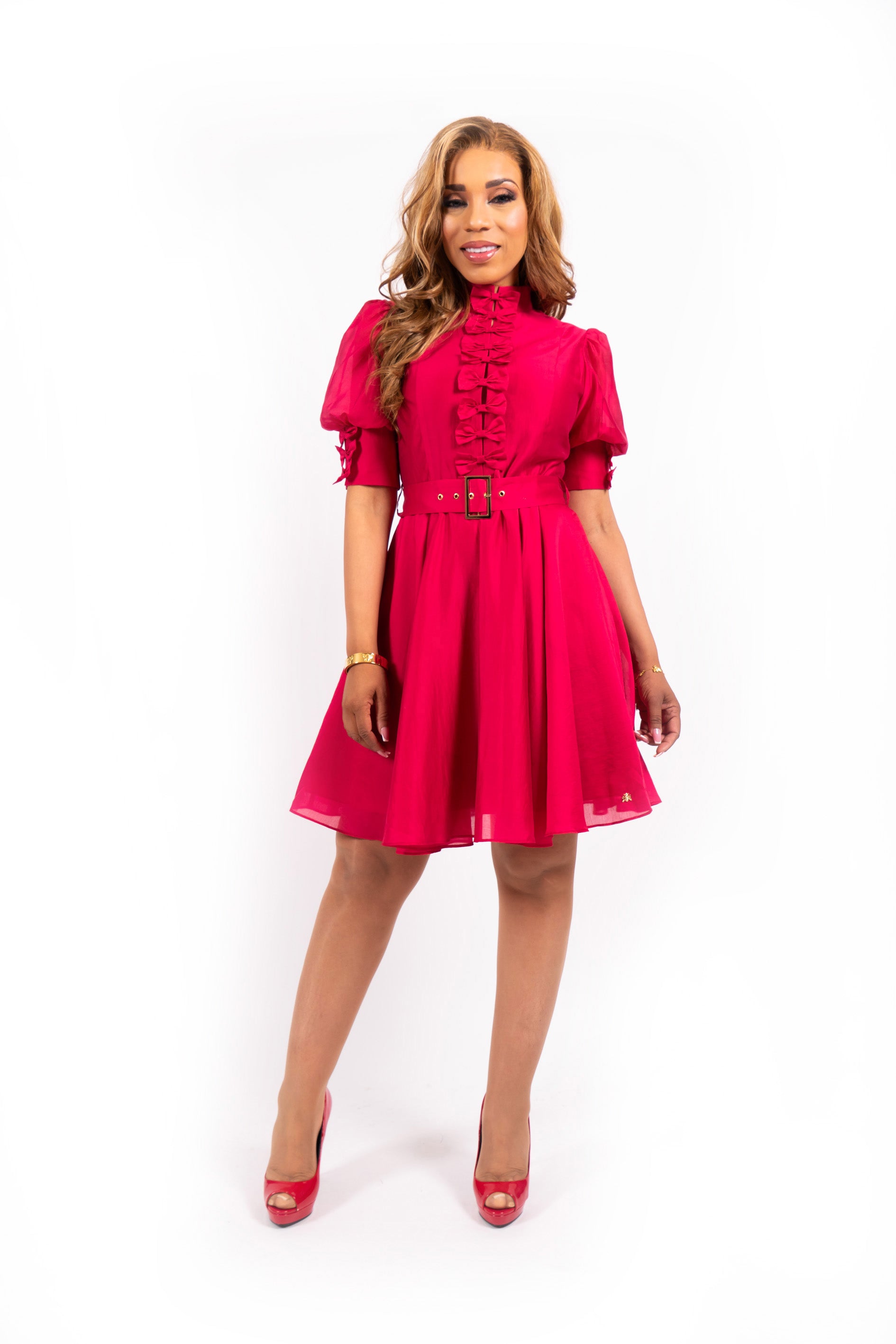 Jurk Ena met strikjes