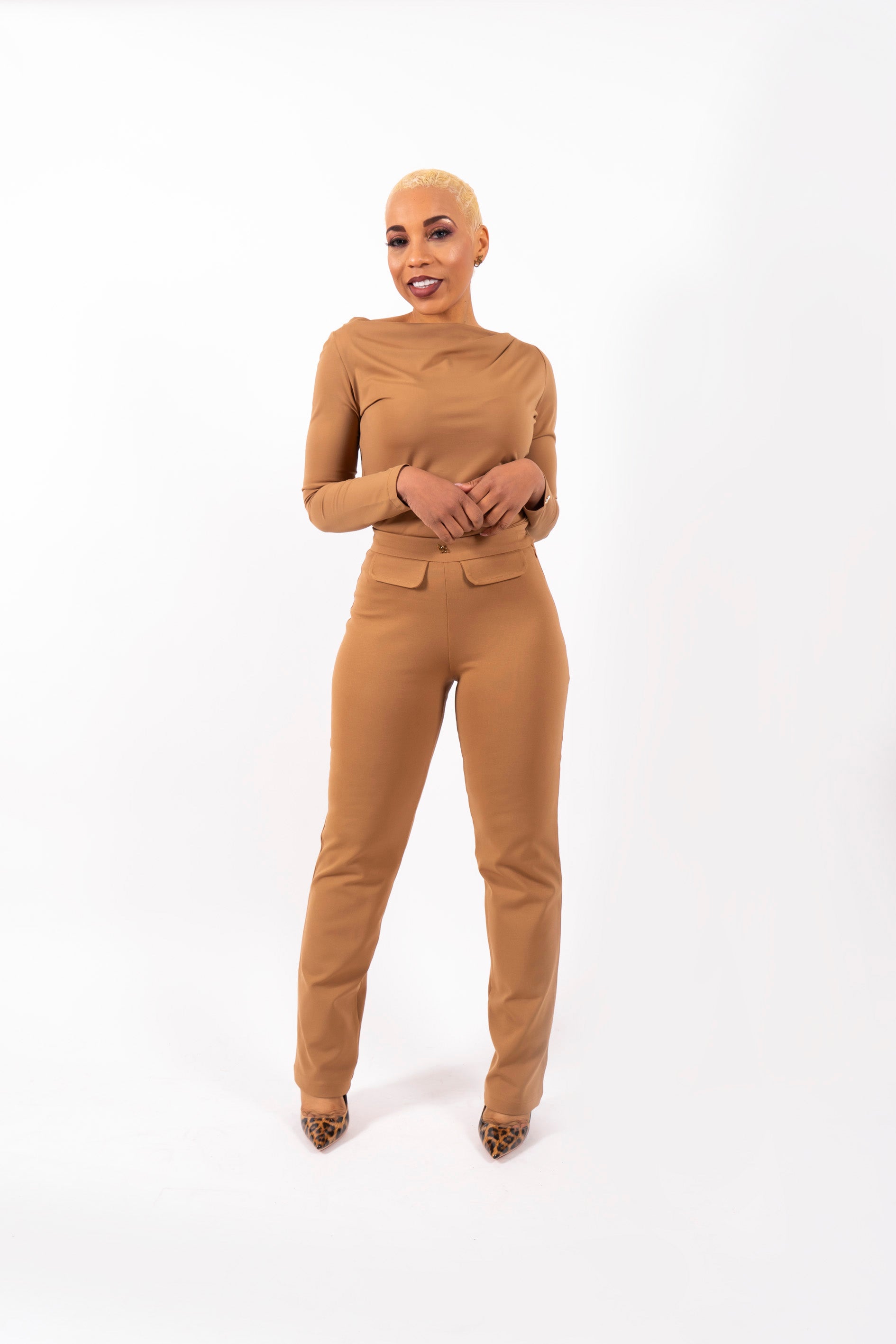 Broek Faye Camel