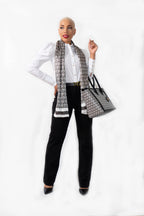 Sjaal Magalie Satijn