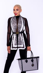 Sjaal Magalie Satijn