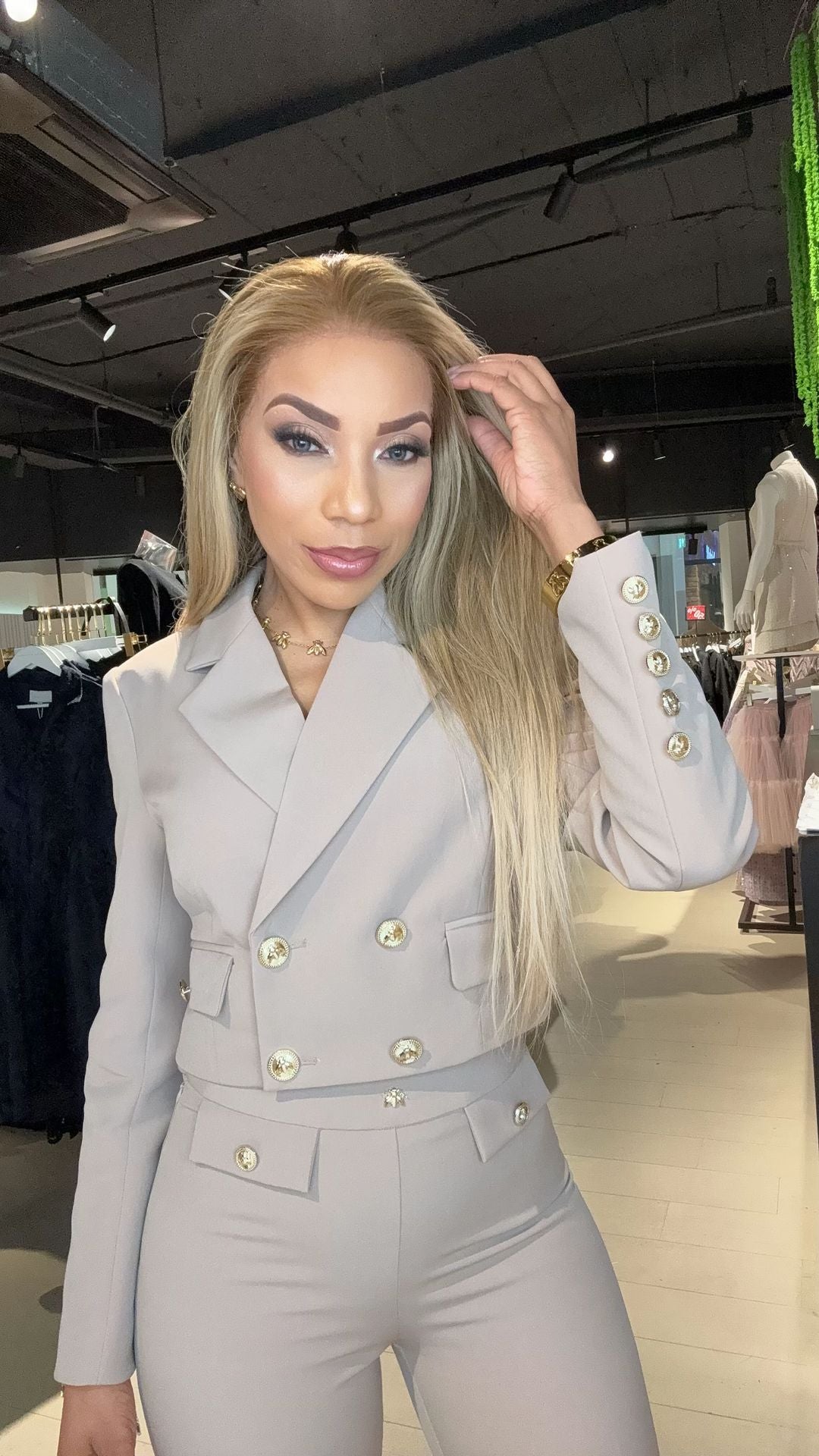 Ravine Pantalon Dames High Waist flair met Stretch