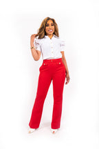 Ravine Pantalon Dames High Waist flair met Stretch