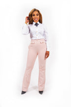 Ravine Pantalon Dames High Waist flair met Stretch